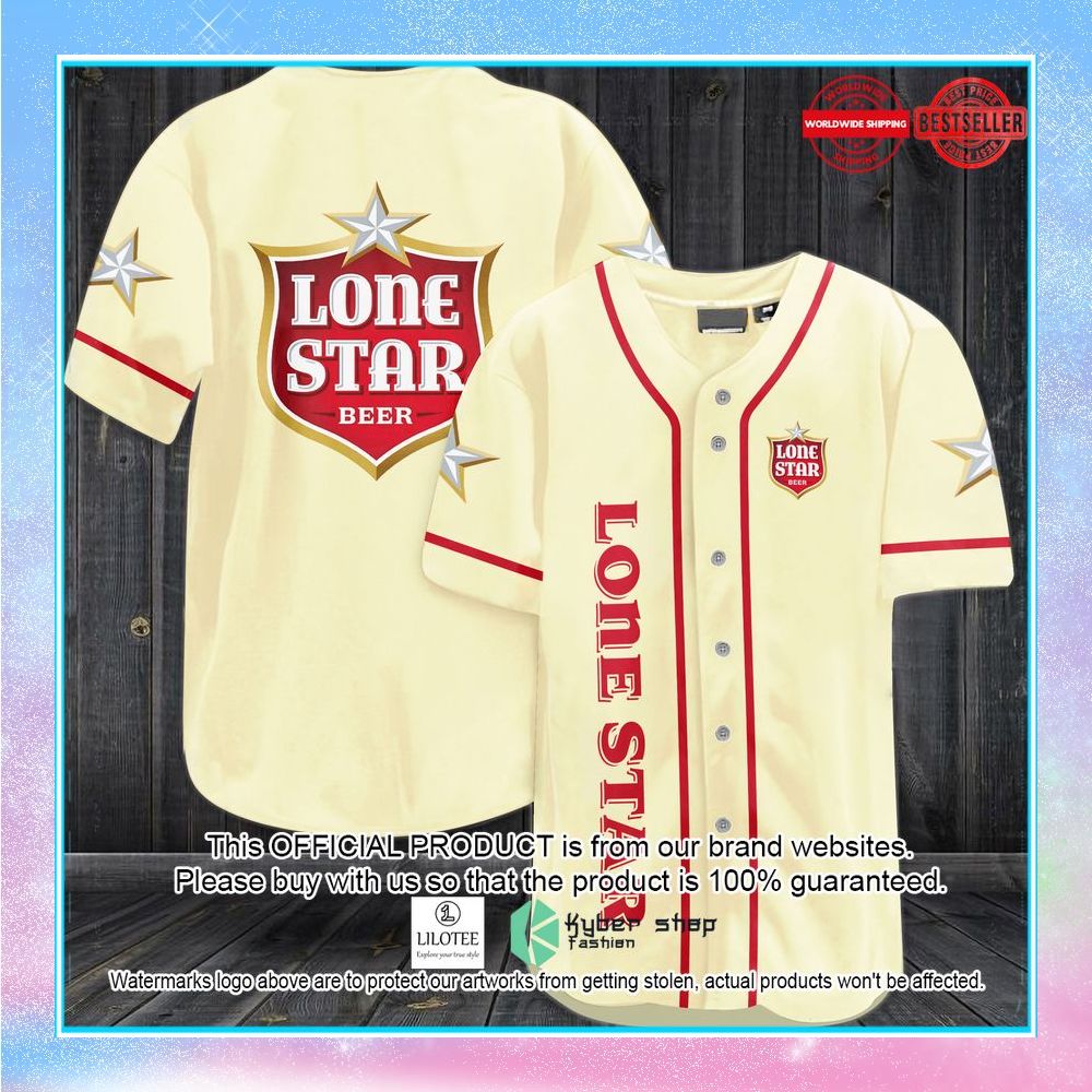 lone star beer baseball jersey 1 846