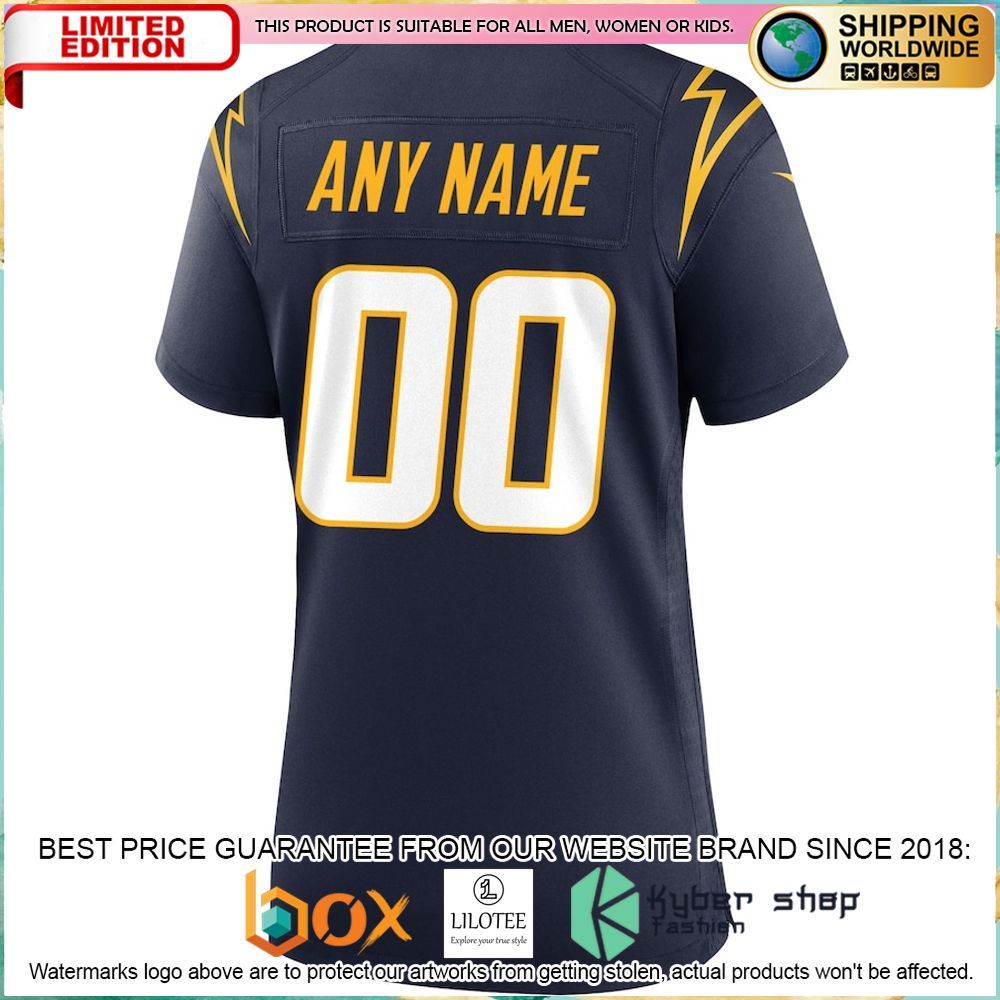 Los Angeles Chargers Nike Women's Alternate Custom Navy Football Jersey - LIMITED EDITION 6 los angeles chargers nike womens alternate custom navy football jersey 3 978