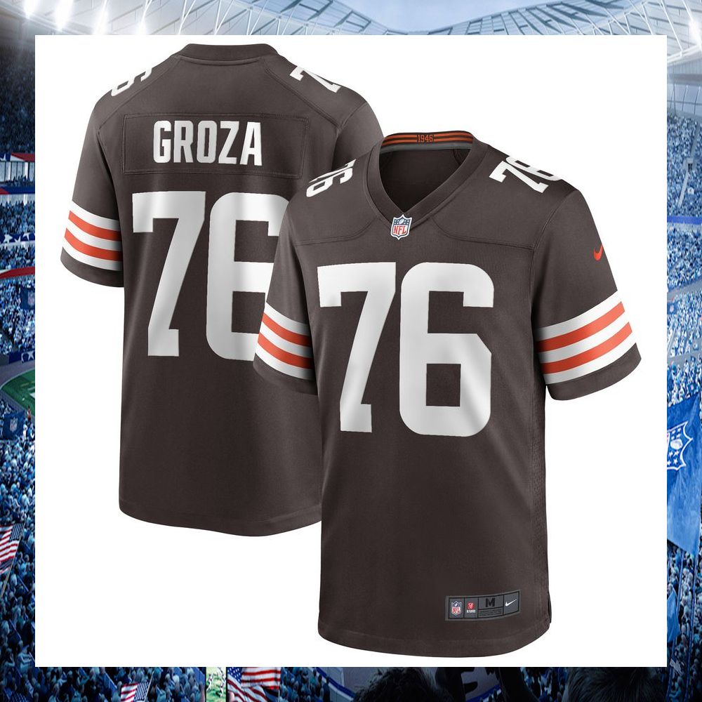 lou groza cleveland browns nike retired brown football jersey 1 937