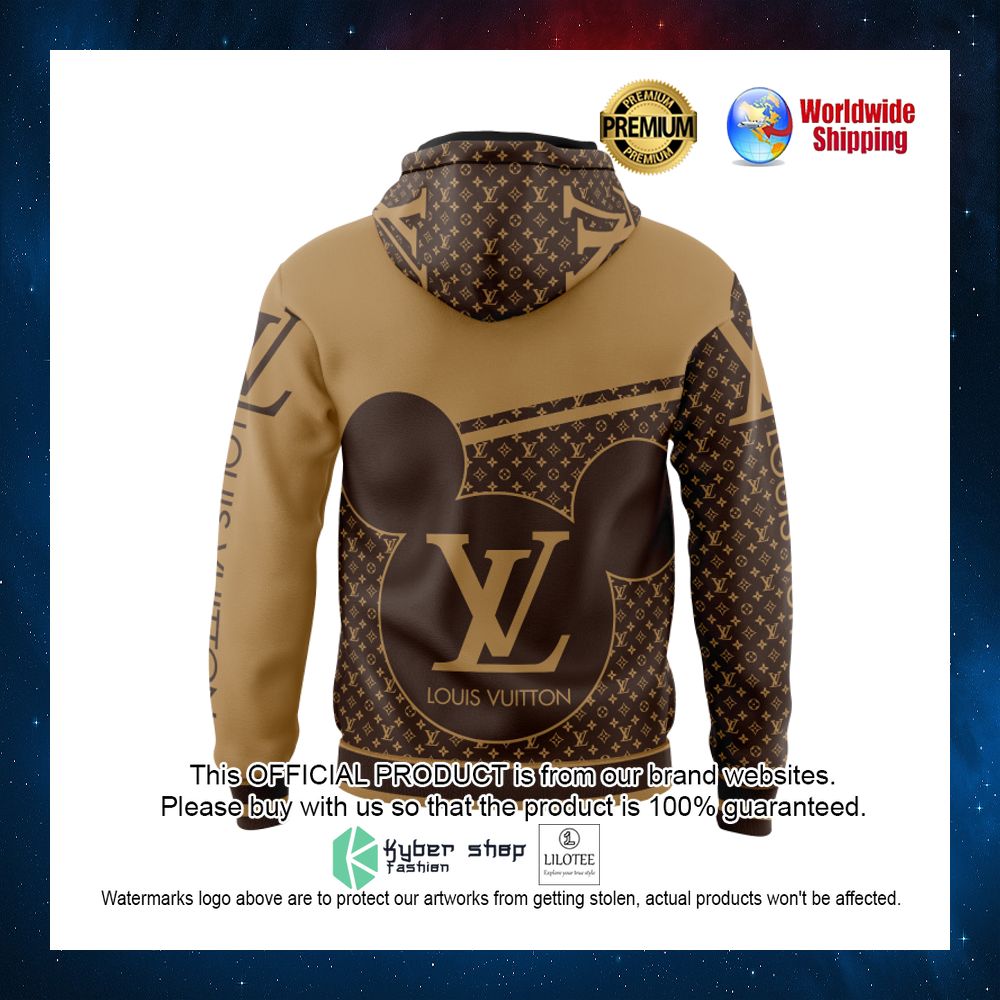 louis vuitton mickey mouse brown 3d hoodie 2 637
