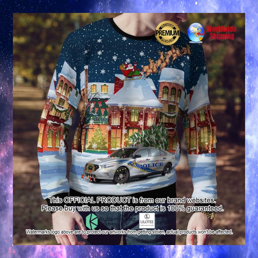 louisville metro police ford taurus police car with santa ugly sweater 1 132