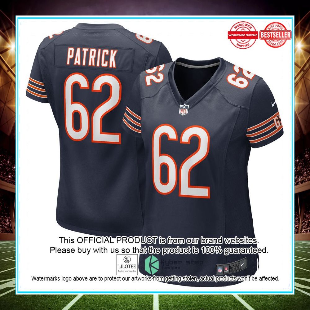 lucas patrick chicago bears navy football jersey 1 911