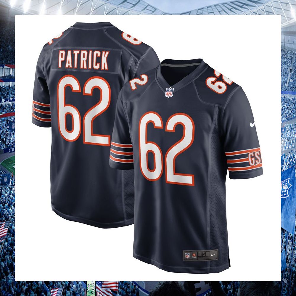 lucas patrick chicago bears nike navy football jersey 1 461
