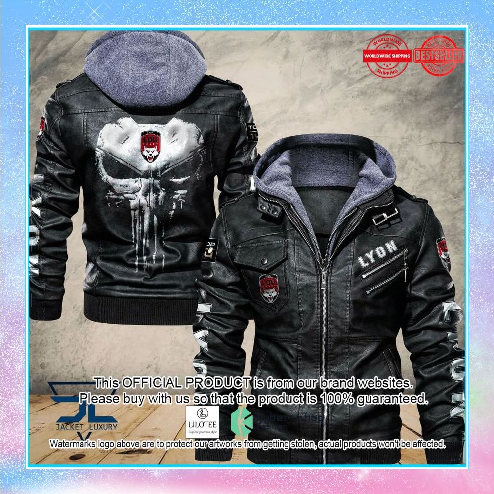 lyon ou punisher skull leather jacket 1 187