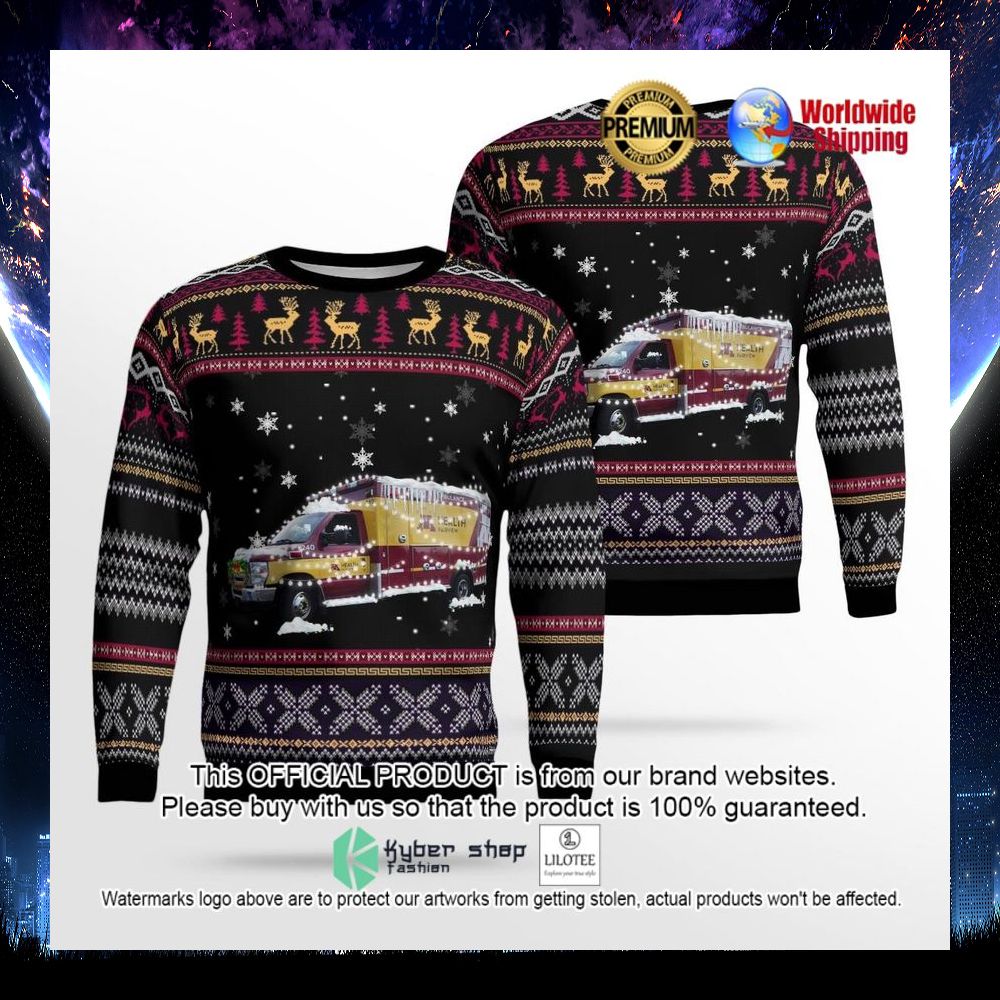 m health fairview ems ugly sweater 1 31