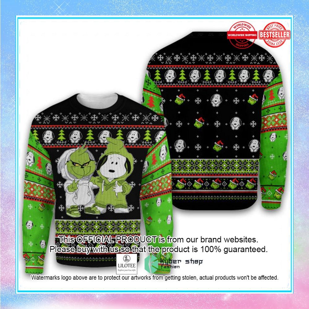 snoopy friends christmas sweater 1 888