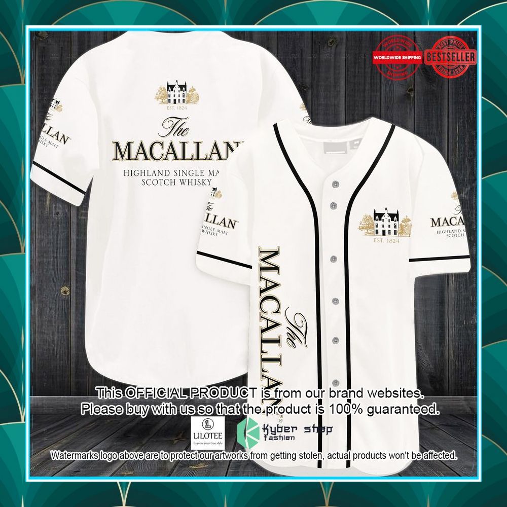 macallan white baseball jersey 1 119
