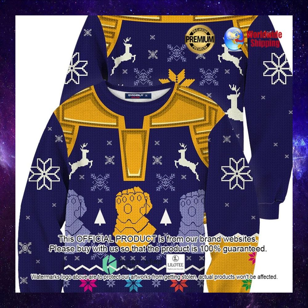 mad titan thanos marvel infinity gauntlets christmas sweater 1 531