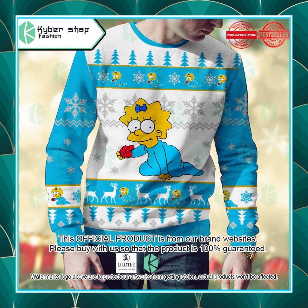 maggie simpson the simpsons ugly sweater 2 197