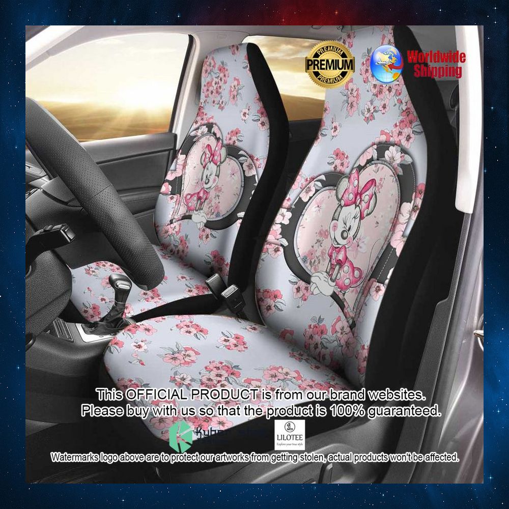 magic pink flower disney minnie mouse car seat covers 1 99