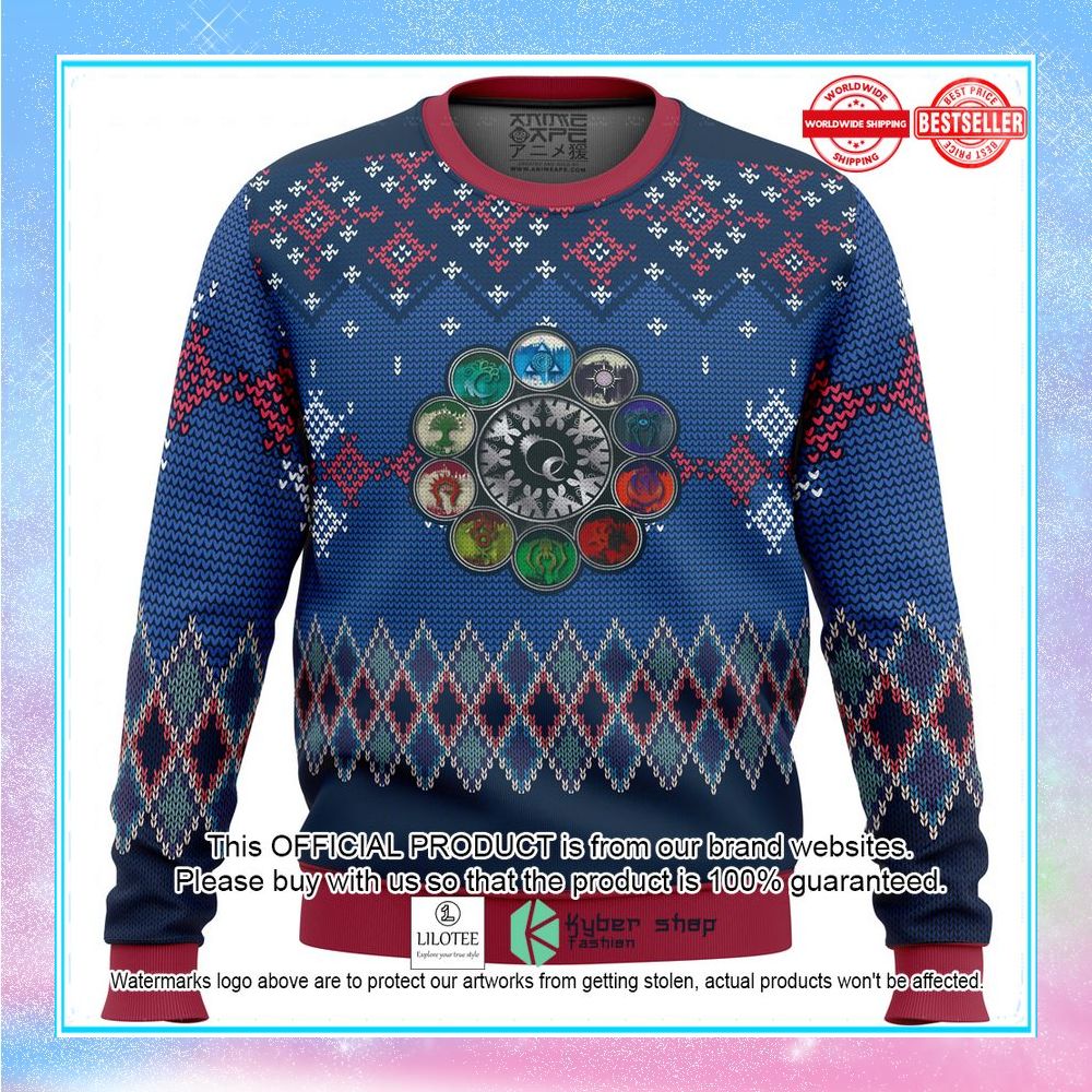 magic the gathering ravnica ugly christmas sweater 1 153