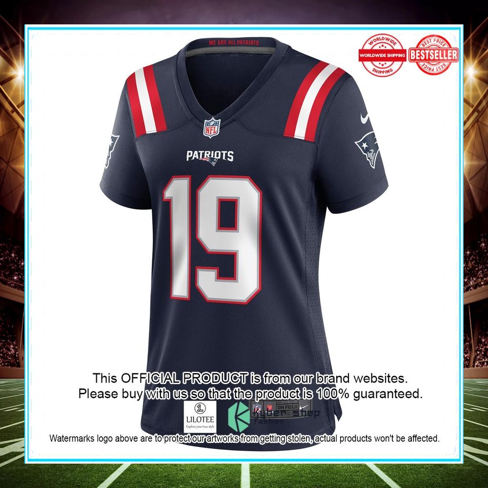 malcolm perry new england patriots nike navy football jersey 2 490