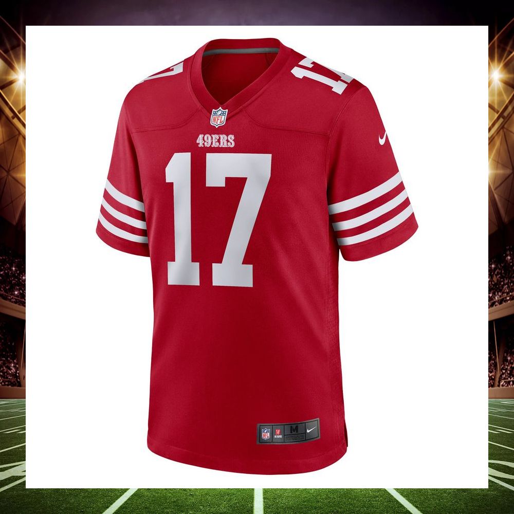 malik turner san francisco 49ers scarlet football jersey 2 243