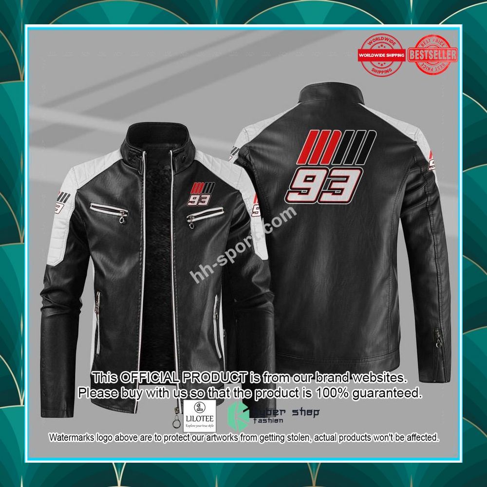 marc marquez 93 motogp motor leather jacket 1 521