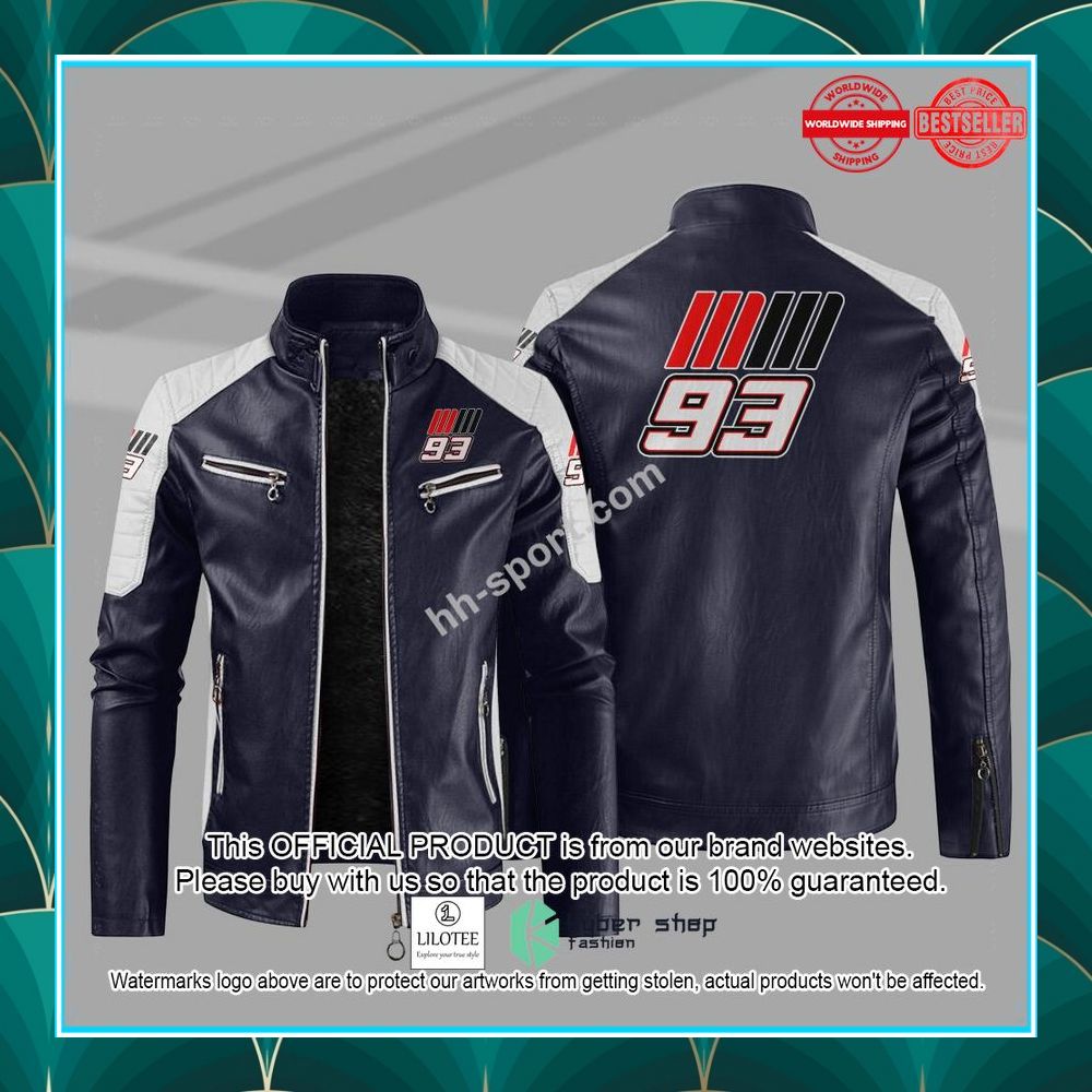marc marquez 93 motogp motor leather jacket 5 378