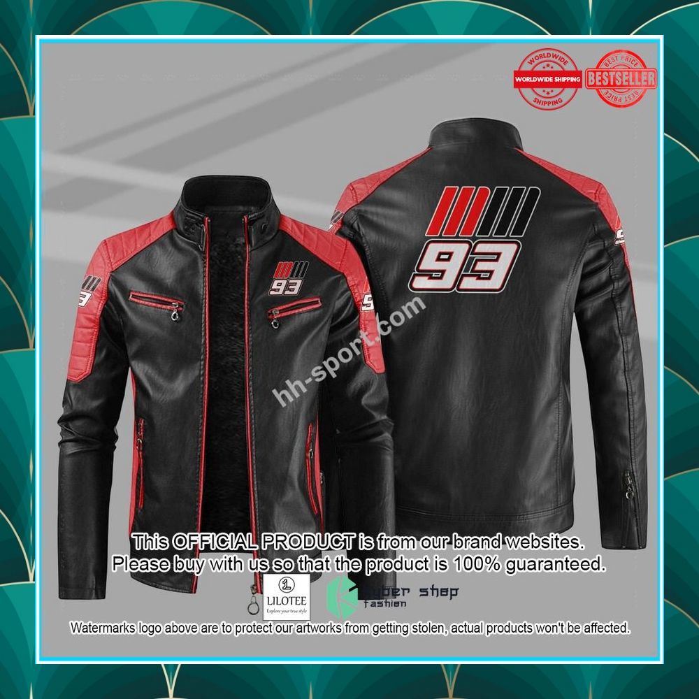 marc marquez 93 motogp motor leather jacket 6 794