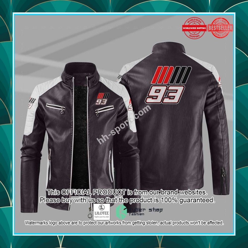 marc marquez 93 motogp motor leather jacket 7 464