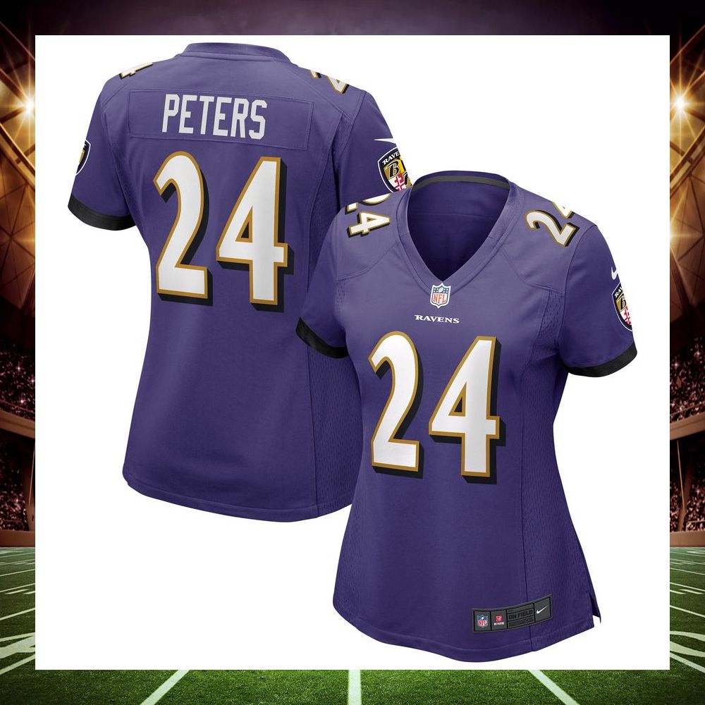 marcus peters baltimore ravens purple football jersey 1 603