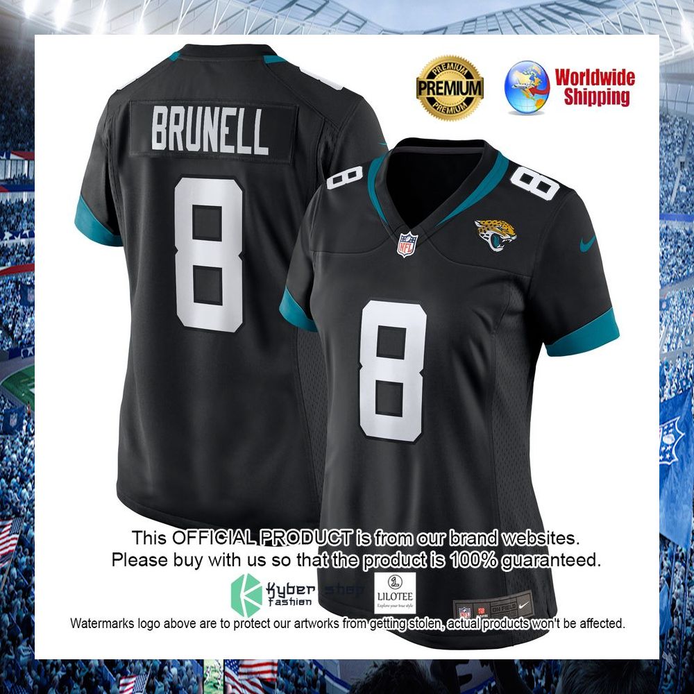 mark brunell jacksonville jaguars nike womens retired black football jersey 1 184