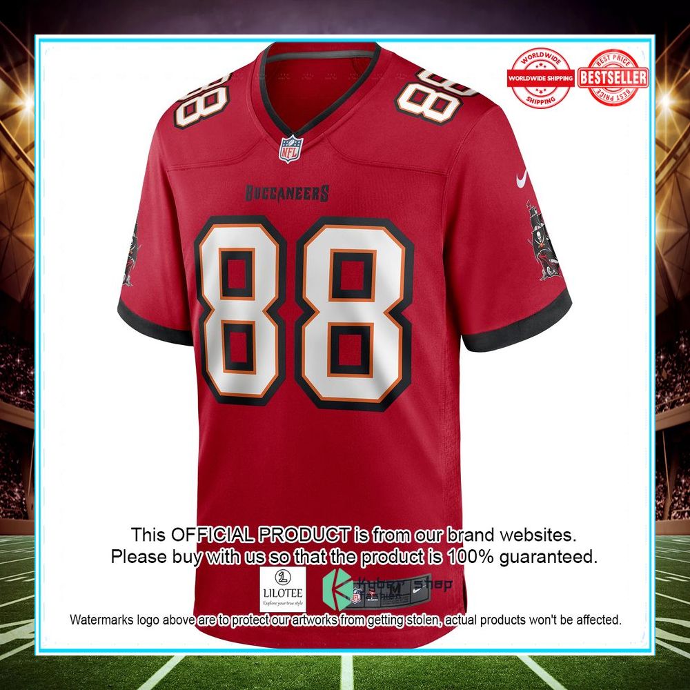 mark carrier 88 tampa bay buccaneers nike retired red football jersey 2 259