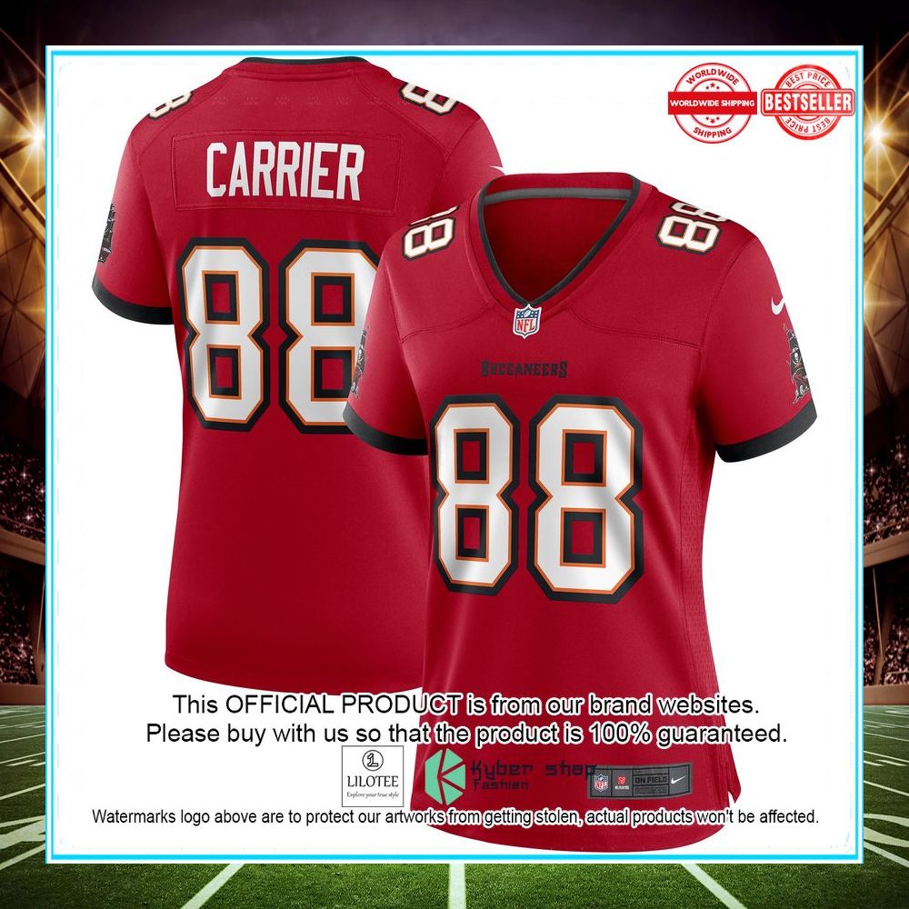 mark carrier tampa bay buccaneers nike retired red football jersey 1 807