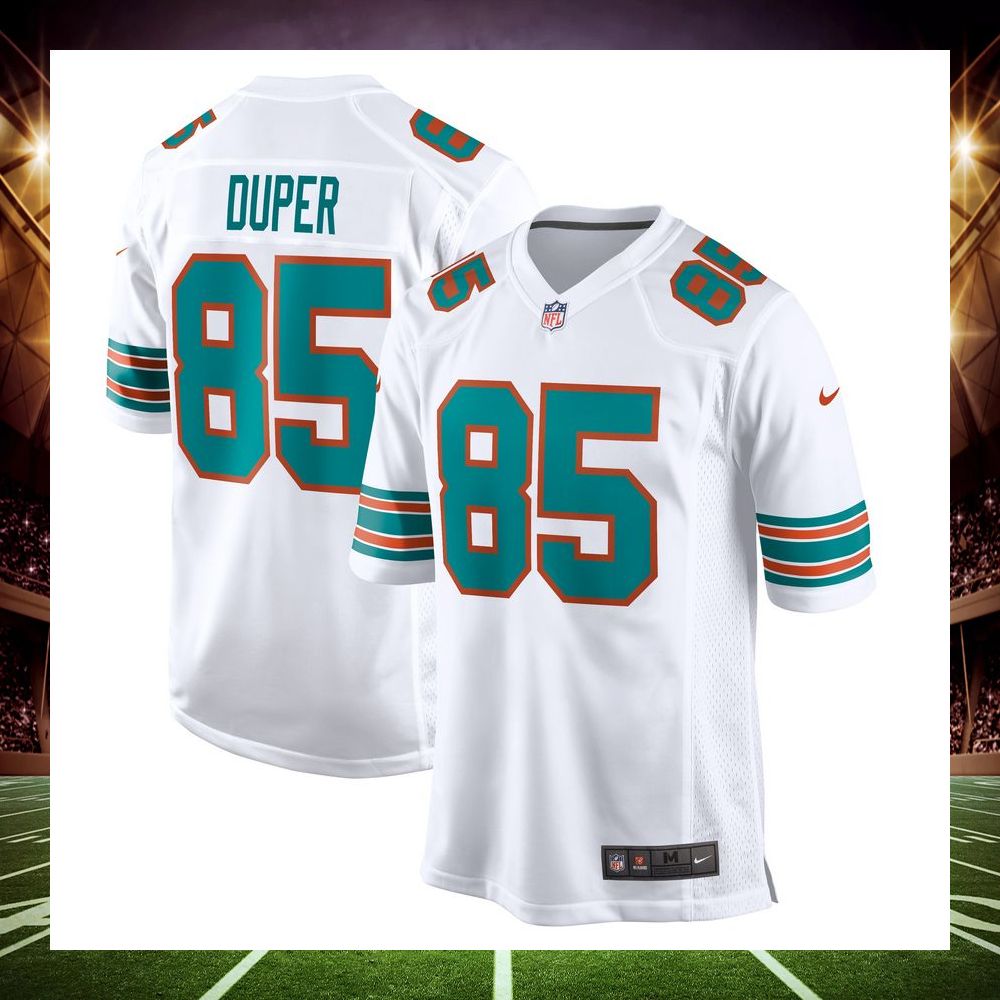mark duper miami dolphins retired white football jersey 1 38