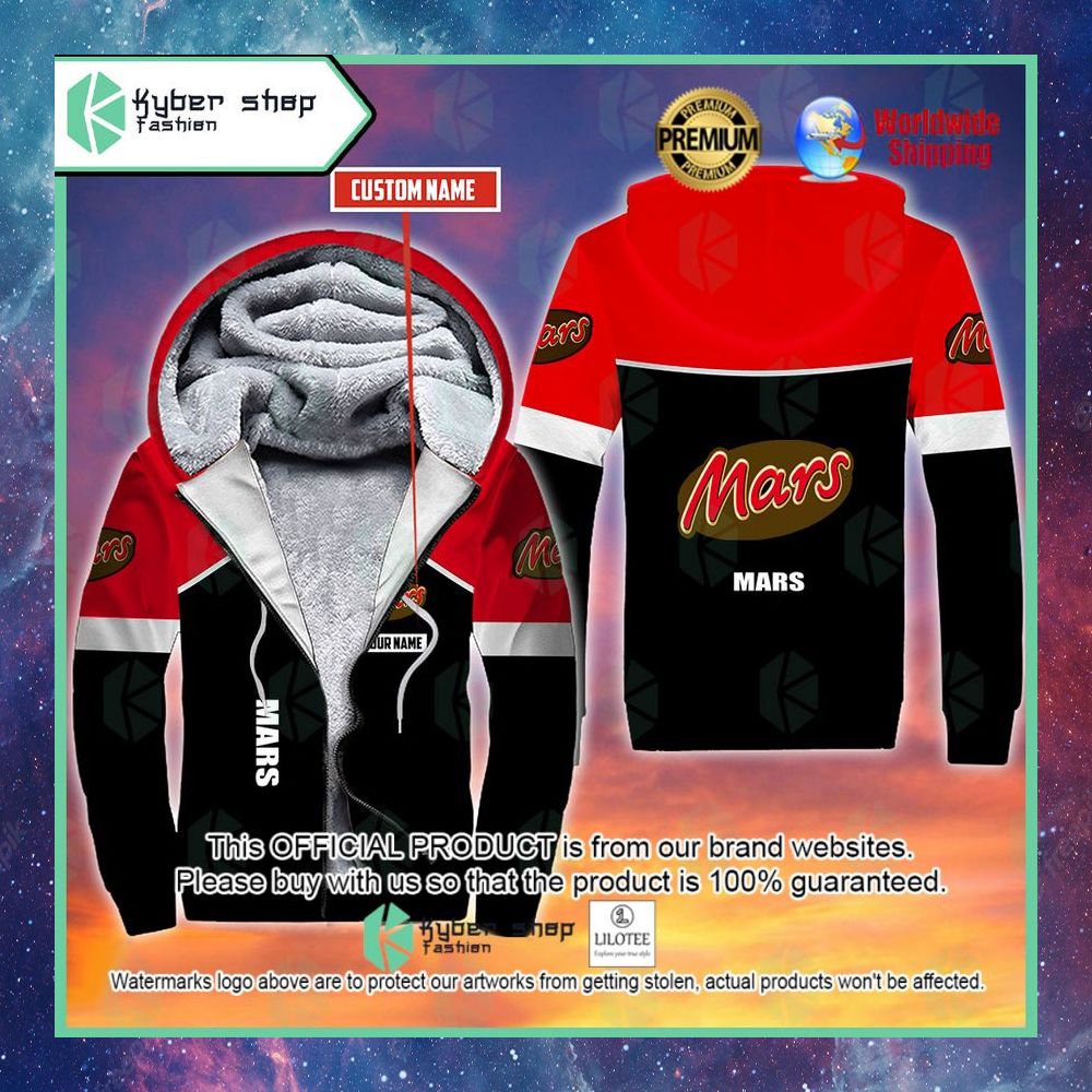 mars custom name 3d fleece hoodie 1 967