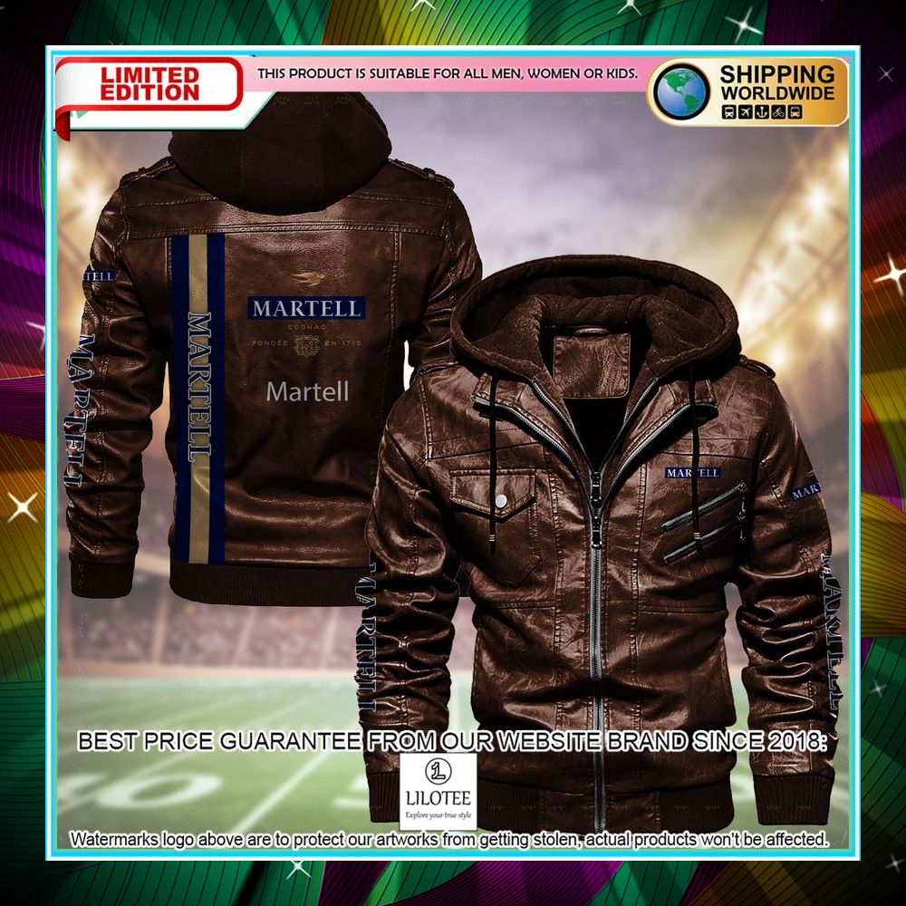 martell leather jacket fleece jacket 2 788