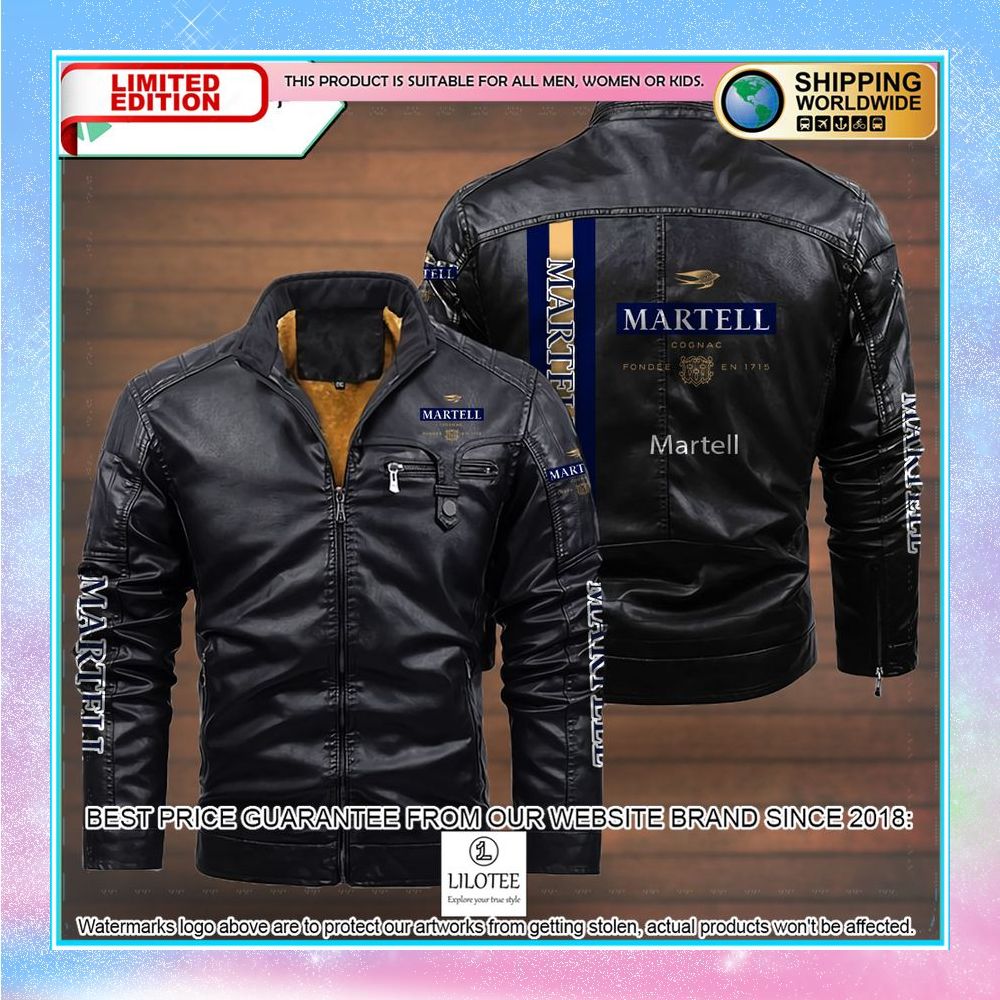 martell leather jacket fleece jacket 3 776