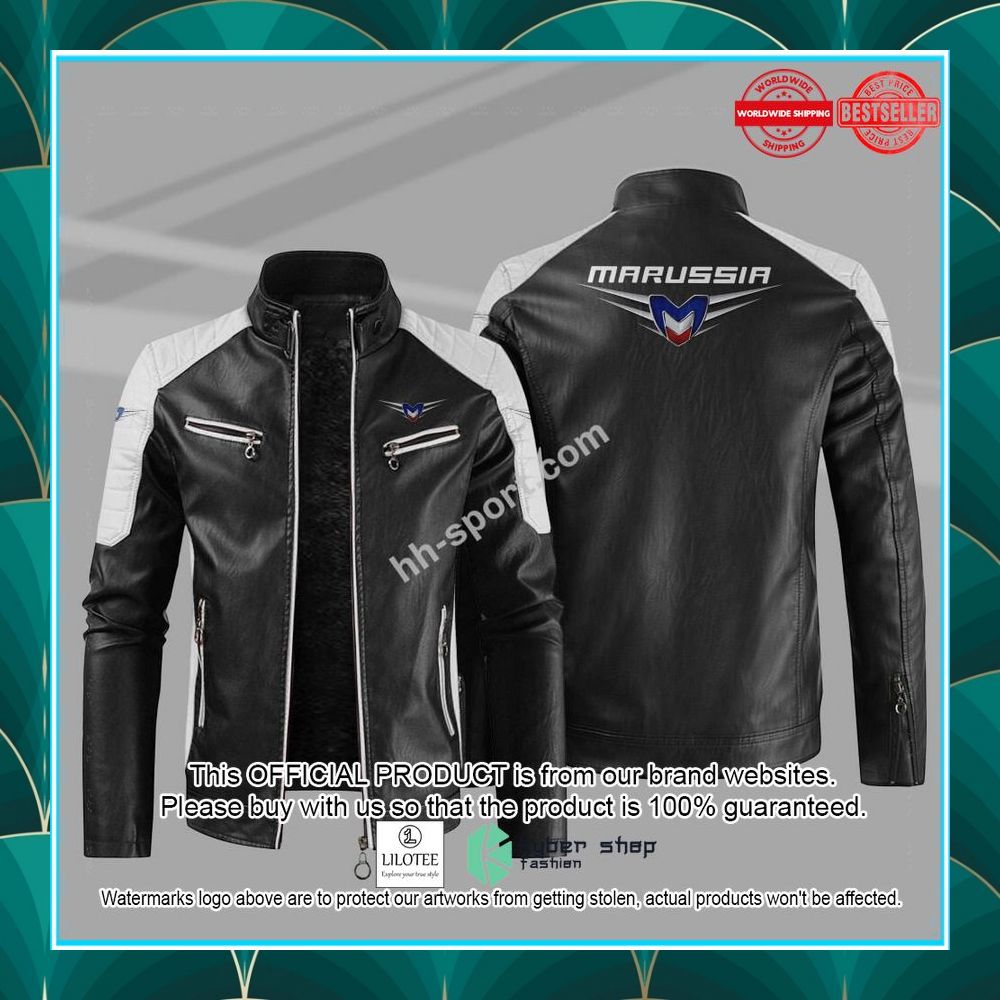 marussia motorcycle motor leather jacket 1 618