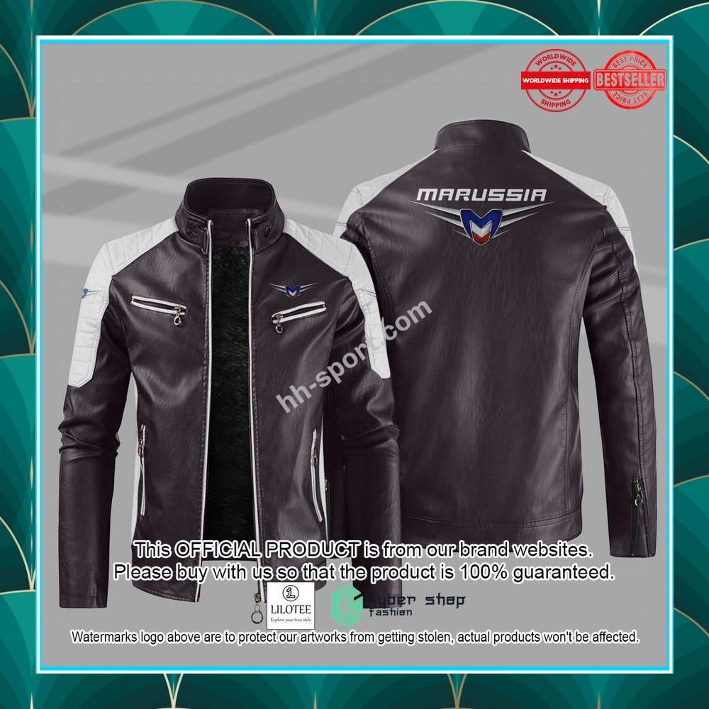 marussia motorcycle motor leather jacket 7 269