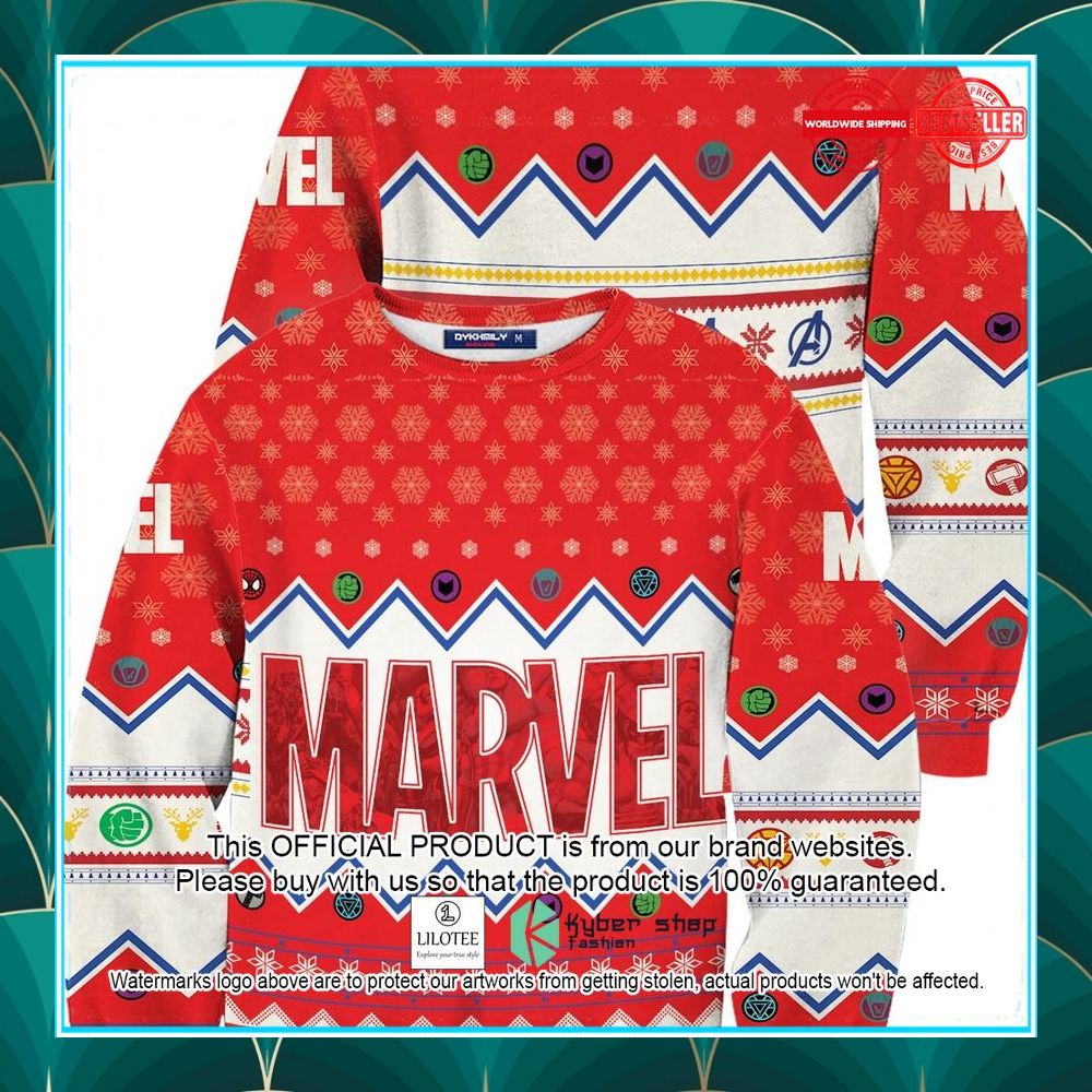 marvel christmas ugly sweater 1 743