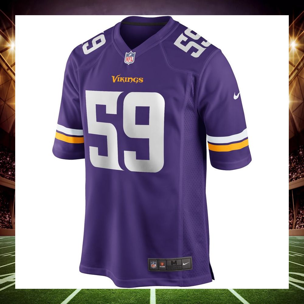matt blair minnesota vikings retired purple football jersey 2 312