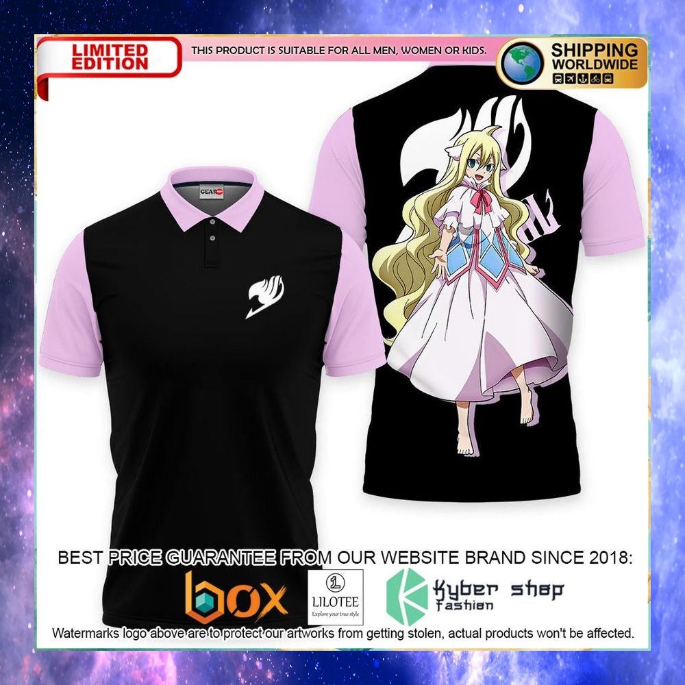 mavis vermillion fairy tail anime polo shirt 1 906