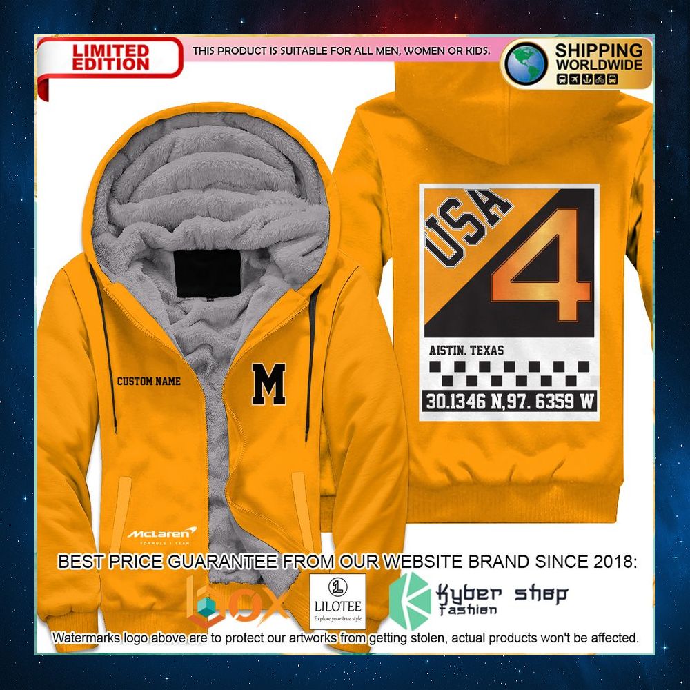 mclaren formula 1 team 3d fleece hoodie 1 123