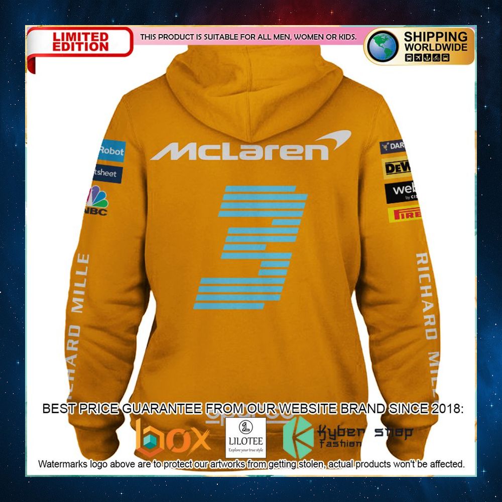 mclaren formula 1 team 3d hoodie shirt 2 251