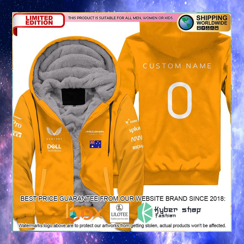 mclaren formula 1 team australia flag personalized 3d fleece hoodie 1 599