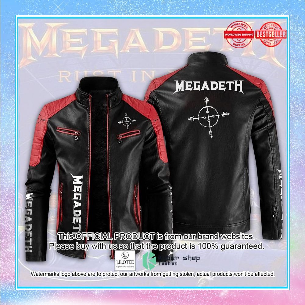 megadeth motor block leather jacket 2 880