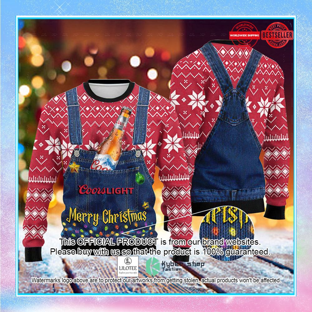 merry christmas coors light beer ugly christmas sweater 1 316