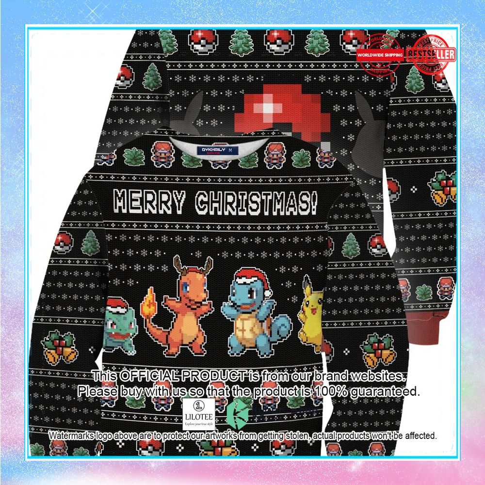 merry christmas pokemon christmas sweater 1 128