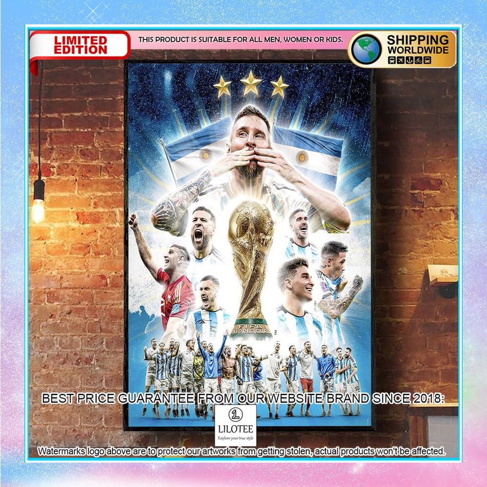 messi and champions world cup 2022 poster 2 501