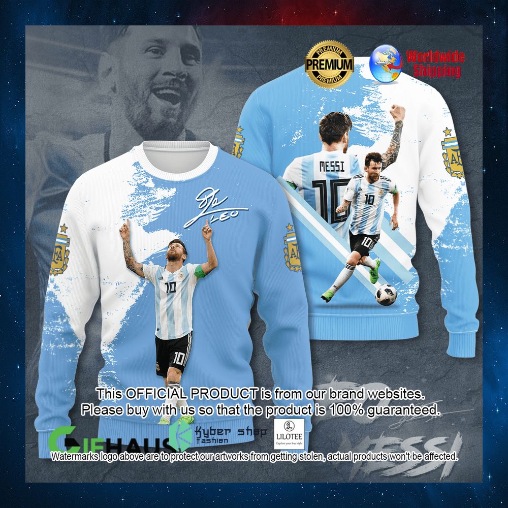 messi argentina world cup 2022 champions 3d hoodie shirt 2 860