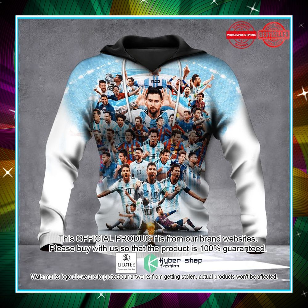 messi argentina world cup winner shirt hoodie 2 199