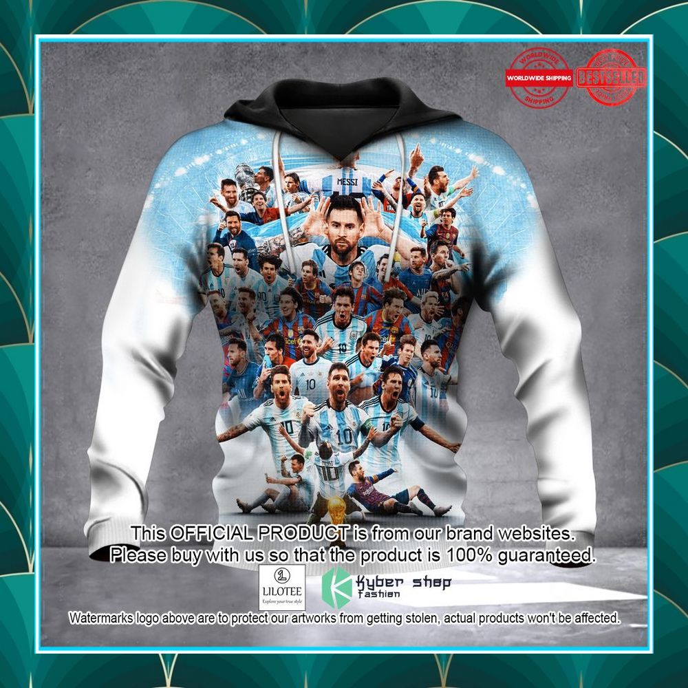 messi argentina world cup winner shirt hoodie 2 950