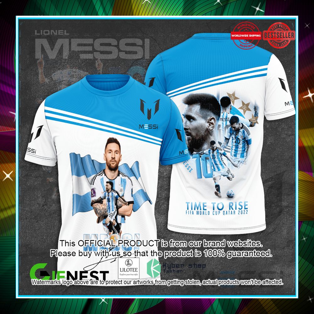 messi time to rise fifa world cup qatar 2022 shirt hoodie 1 453