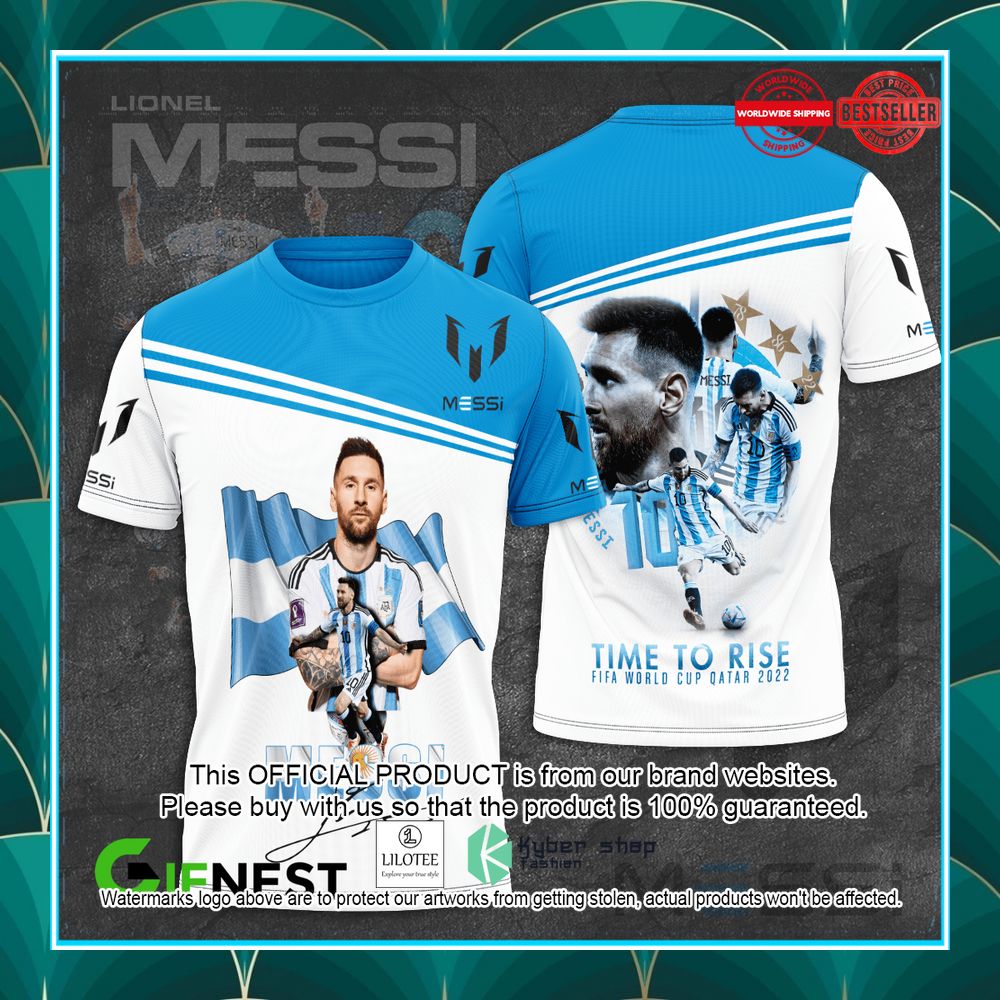 messi time to rise fifa world cup qatar 2022 shirt hoodie 1 713