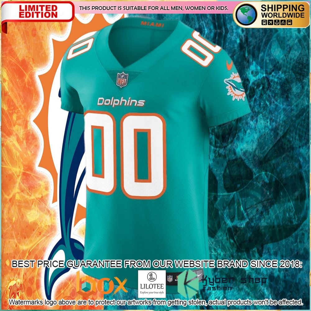 miami dolphins nike vapor untouchable elite custom aqua football jersey 2 759