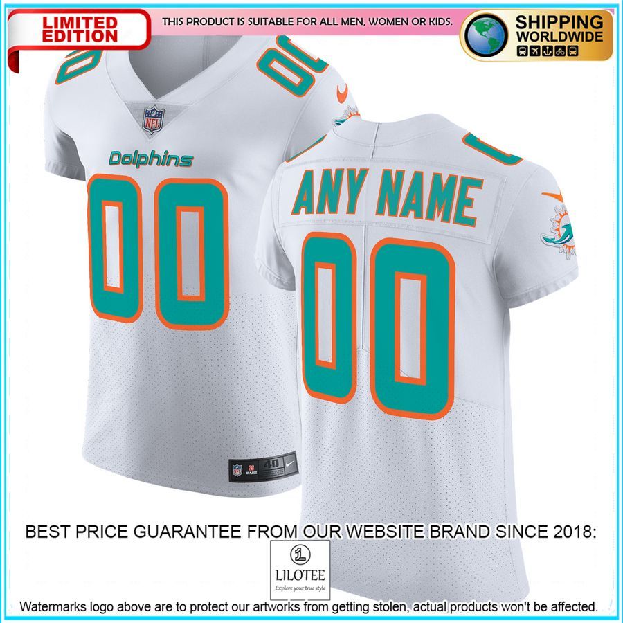 miami dolphins vapor untouchable elite custom white football jersey 1 306