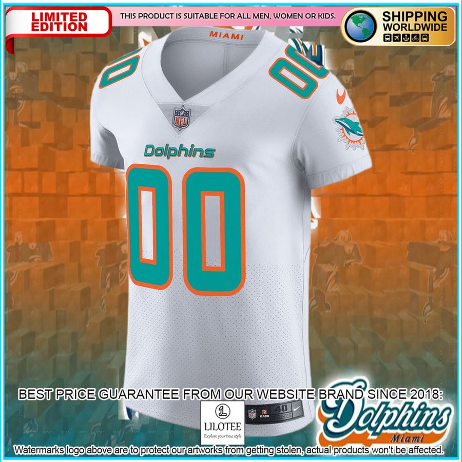 miami dolphins vapor untouchable elite custom white football jersey 5 425