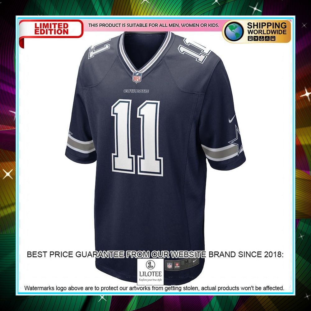 micah parsons dallas cowboys 2021 nfl draft first round pick navy football jersey 2 240